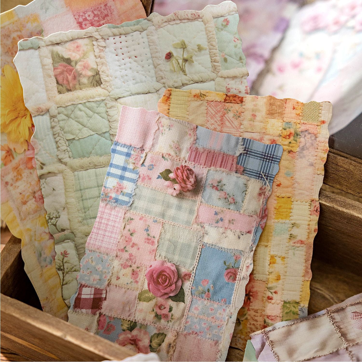 Retro Material Paper Pack for Background, 6 Options - ViktaShop