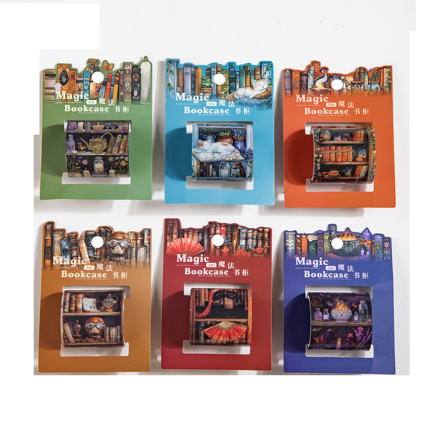 A wonderful day magic bookcase series PET tape 4 cm / 200 cm - Viktashop.com
