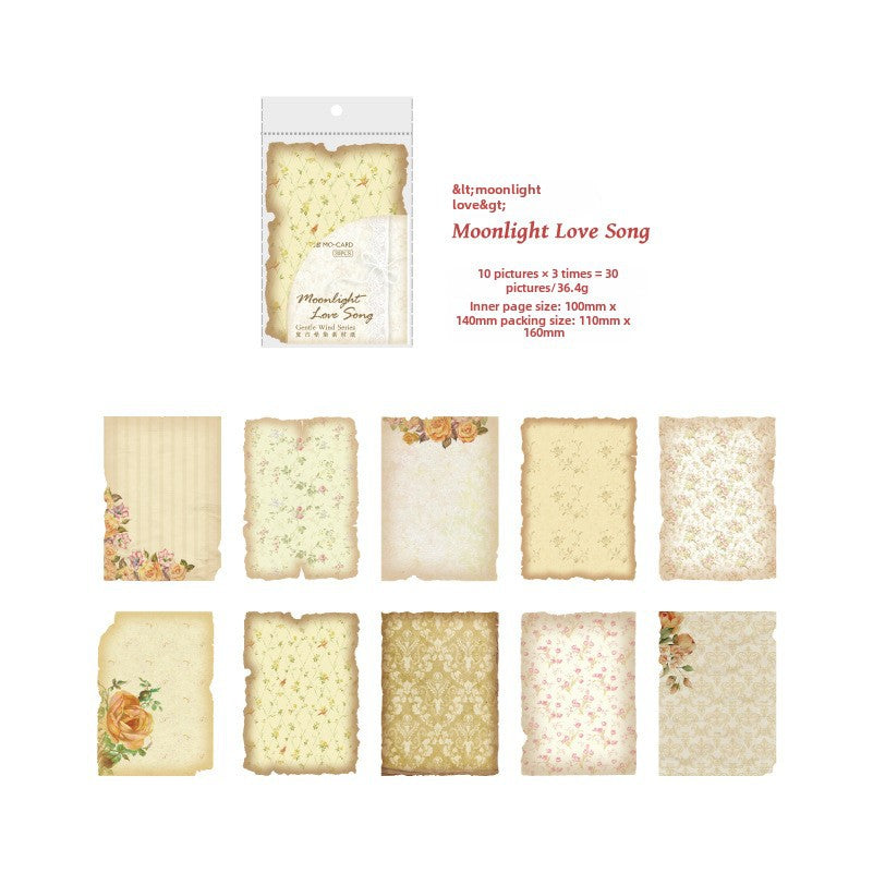 Vintage Material Paper – Soft Wind Series 30 Sheets