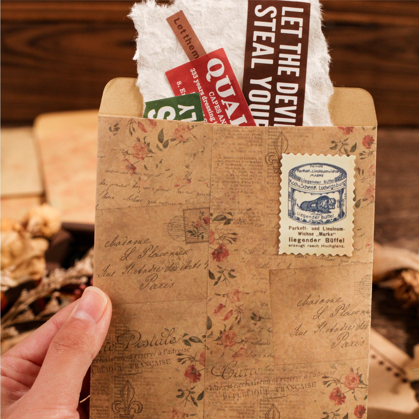 Retro Decorative Simple High-End Feeling Material Envelope Kraft Paper - ViktaShop