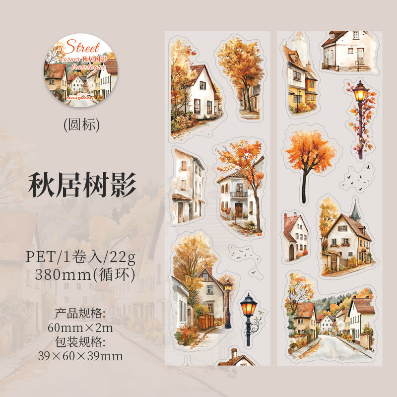 Street Corner Travel Notes PET Tape – A Beautiful Day Series, 2m - ViktaShop