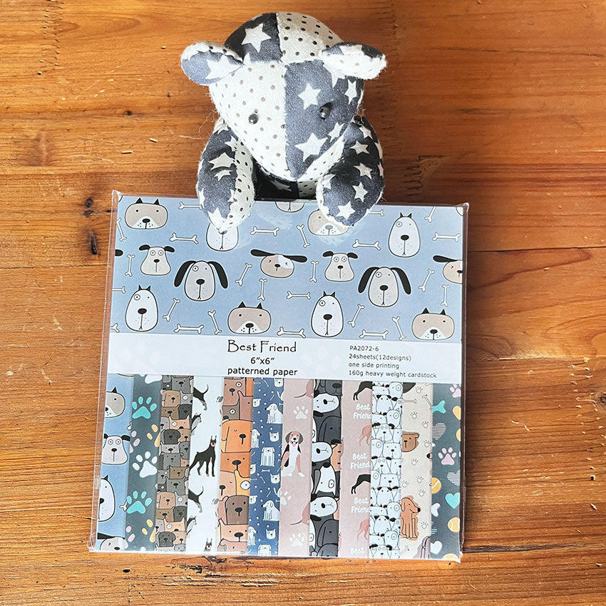 Best Friend Single-Sided Pattern Paper for DIY Album & Scrapbook - ViktaShop