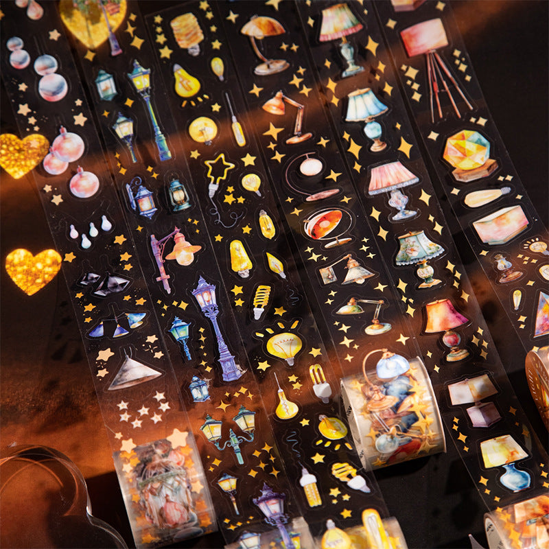 Lighting Die-Cut Tape – Light Story Series, Landscape Collage, 6 Options - ViktaShop