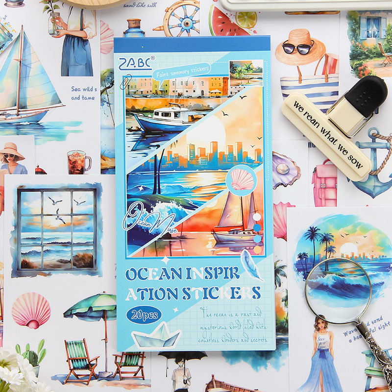 Hazy Memory Sticker Series, Retro PET Stickers, 6 Options - ViktaShop