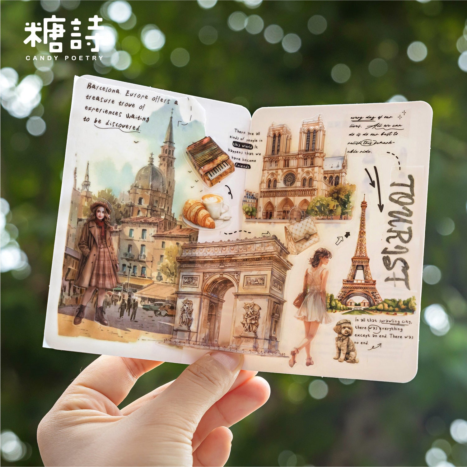 Fog PET White Ink Tape – Travel Story Series, 2m - ViktaShop