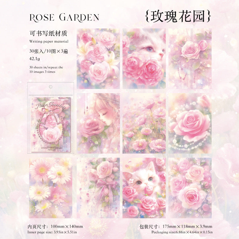 Material paper  flower theme 10 psc