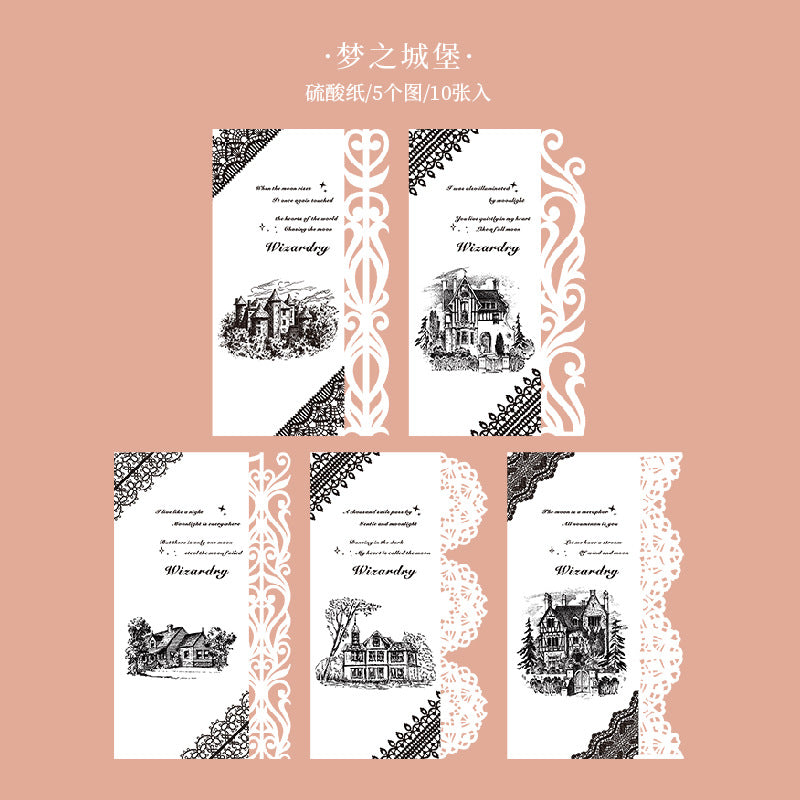 Material paper flower and Alice series lace hollow 10 sheets