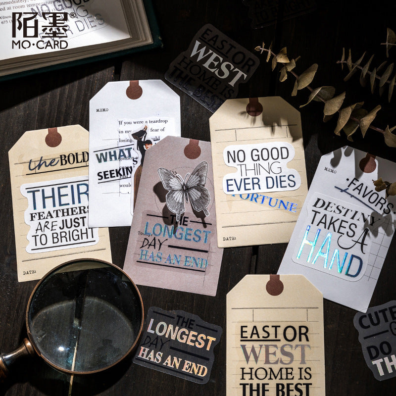 Text Big Title Series Pet Stickers Pack 6 Styles 30 psc