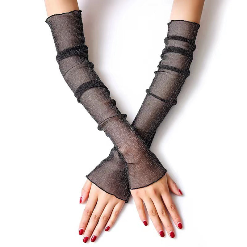 uv handschuhe damen Sommer-Sonnenschutzärmel aus Spitze für Damen, Anti-UV-Eisärmel, lange – MB ViktaShop
