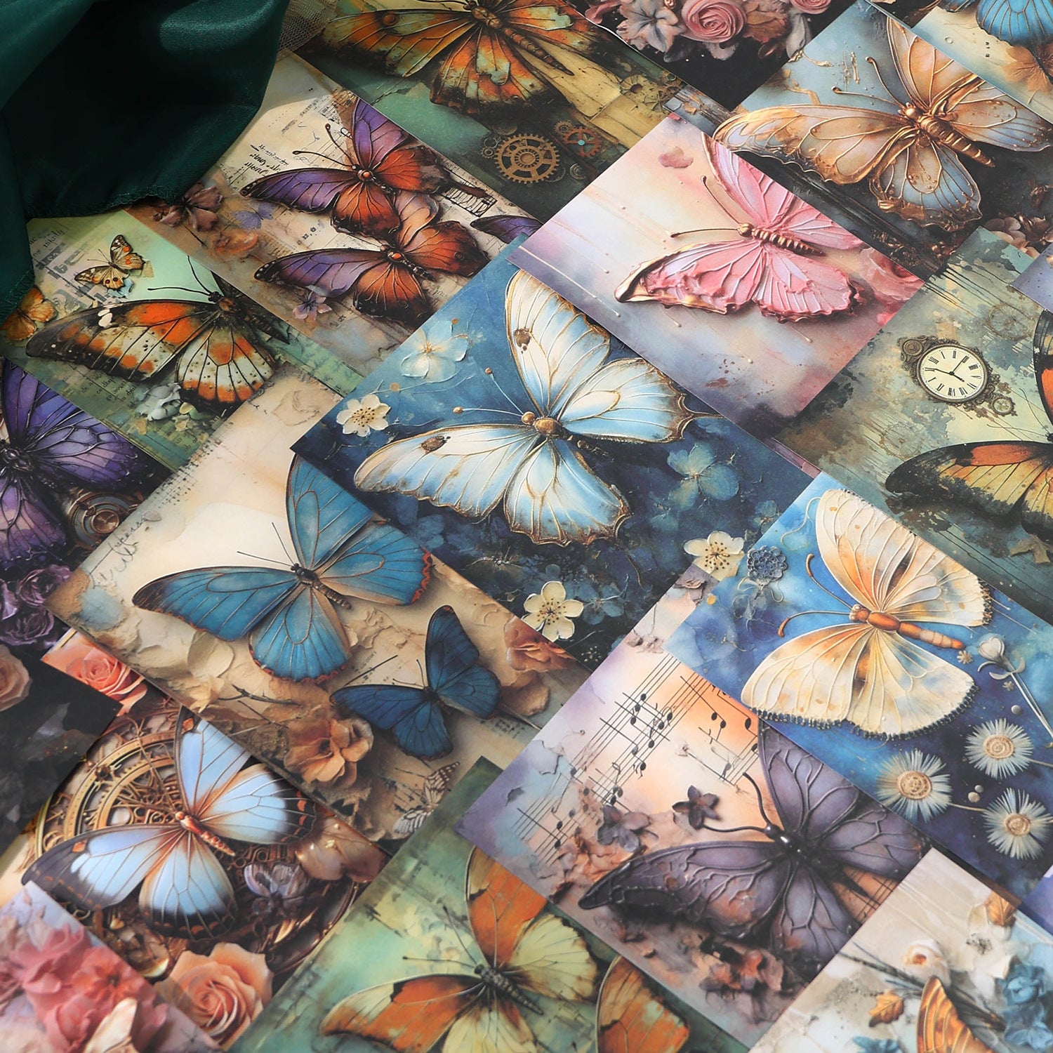Ancient Forest Romantic Butterfly Print Paper, 4 Options - ViktaShop