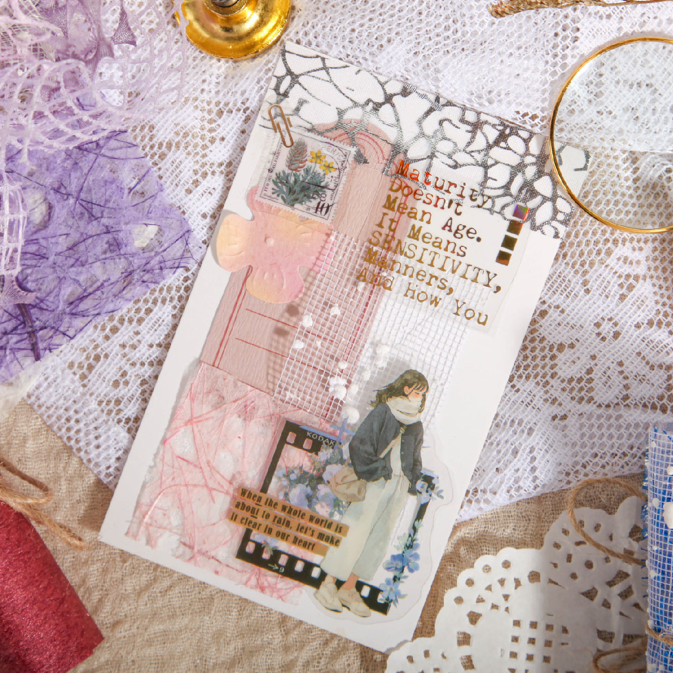 Gold Foil Paper - Collage Backing - ViktaShop