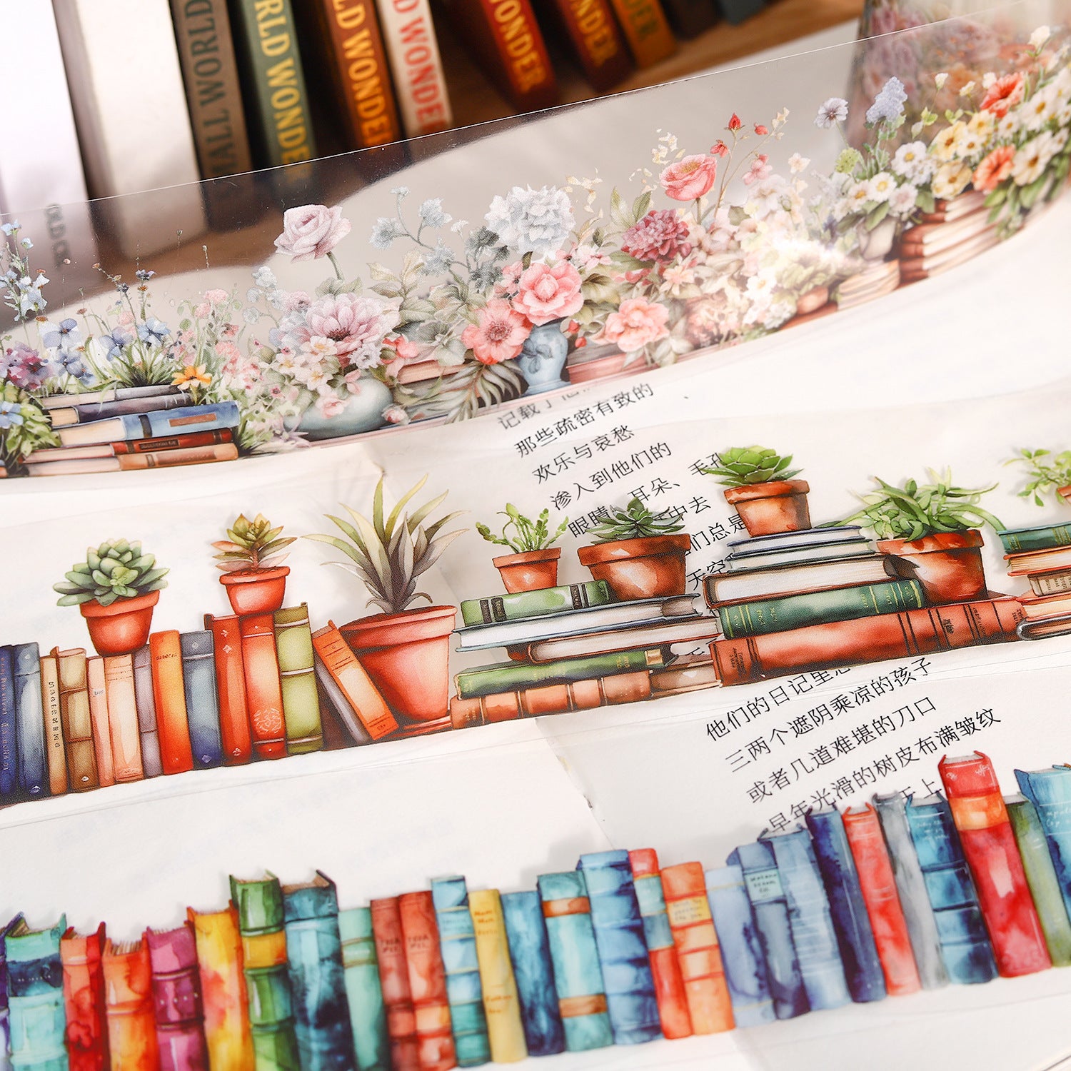 A Beautiful Day PET Tape - Sea Travel Series, Reading Landscape, 350mm - ViktaShop