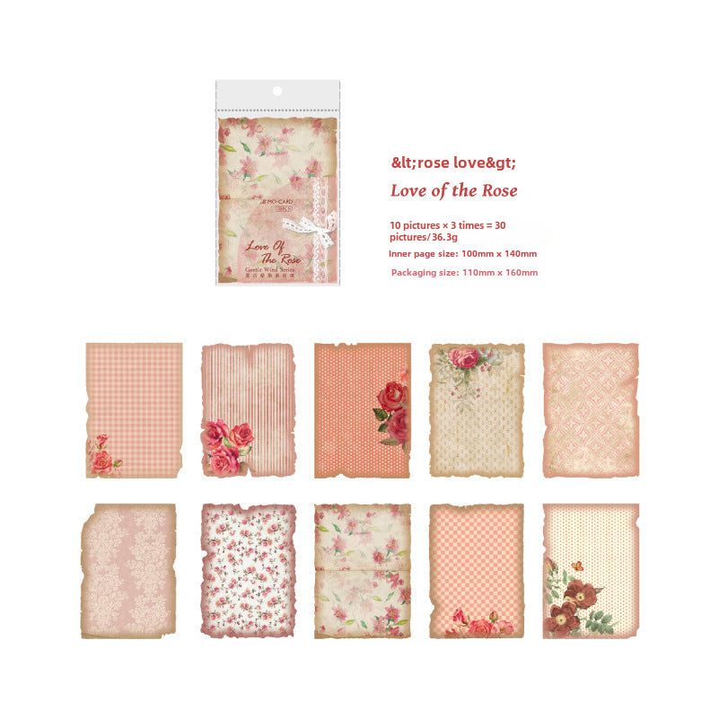 Vintage Material Paper – Soft Wind Series 30 Sheets