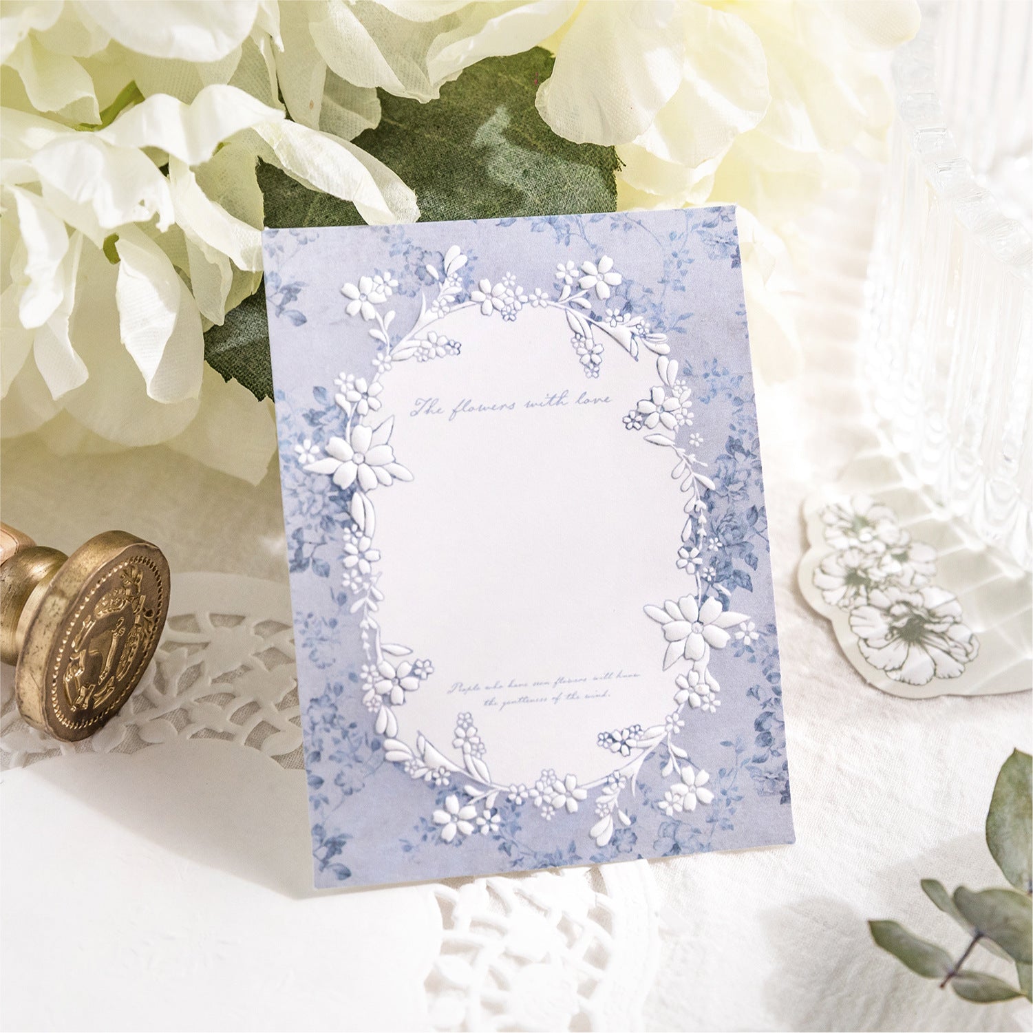 mbossed Note Paper - Evening Breeze Chronicle Series, 100 Pcs - ViktaShop
