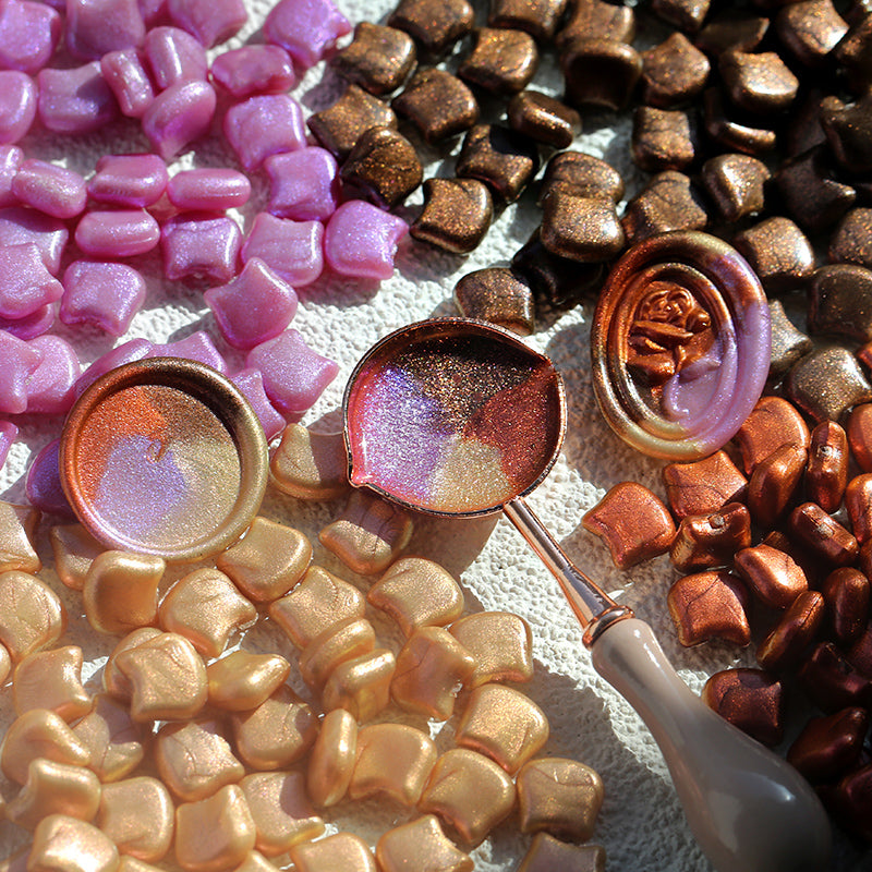 Cute Cat Head Wax Seal Set – Mixed Color Polarized Wax Grains - ViktaShop