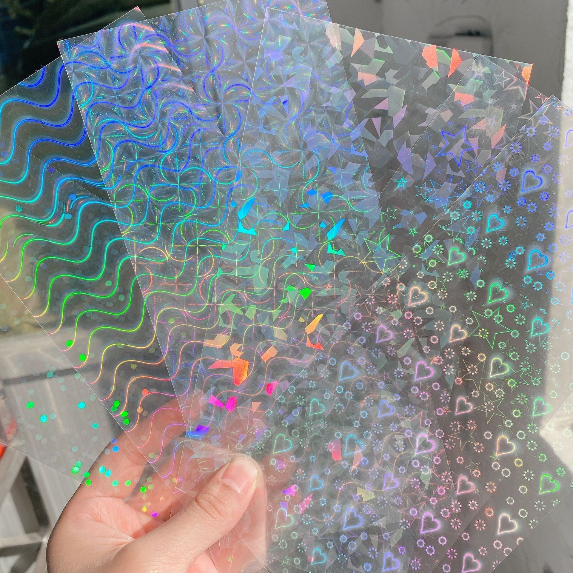 Polaroid Laser Film Stickers – Transparent Star Chasing Series - ViktaShop