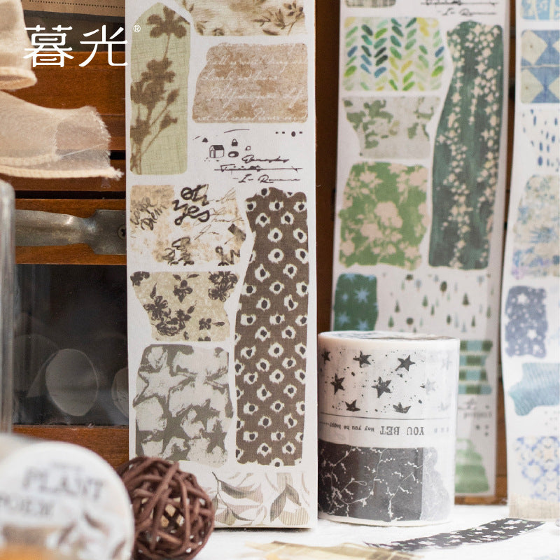 Die-Cut Tape – Poetry of Plants and Trees Series, Light Retro, 4 Options - ViktaShop