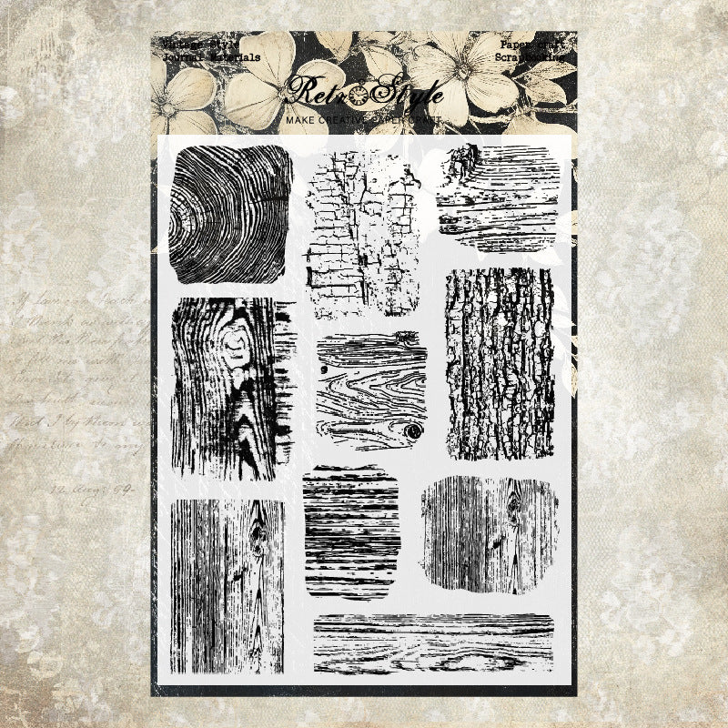 Transparent Retro Background Silicone Stamp
