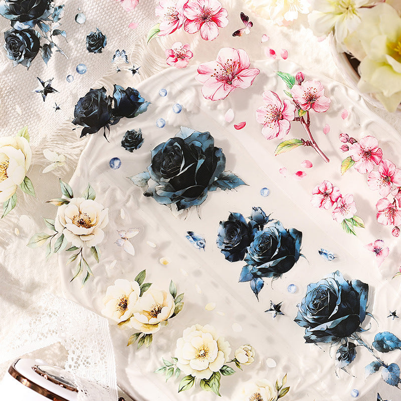 Flower Handbook DIY Material PET Tape Set 2 Options 4 Pcs