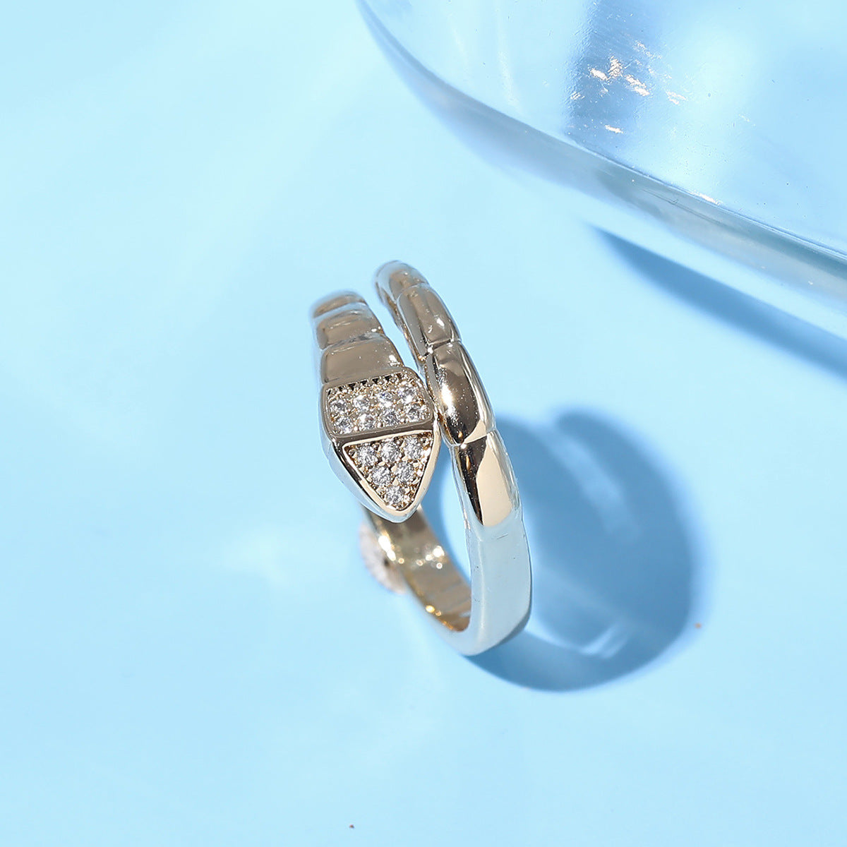 Gold Plated Snake Ring – Adjustable, 10 Options - ViktaShop