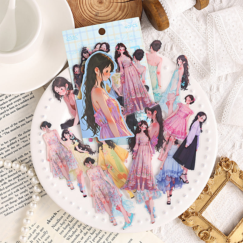 Charming Year Series Sticker Bag – DIY Collage & Note Stickers, 6 Options - ViktaShop