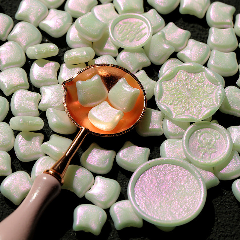 Cute Cat Head Wax Seal Set – Mixed Color Polarized Wax Grains - ViktaShop