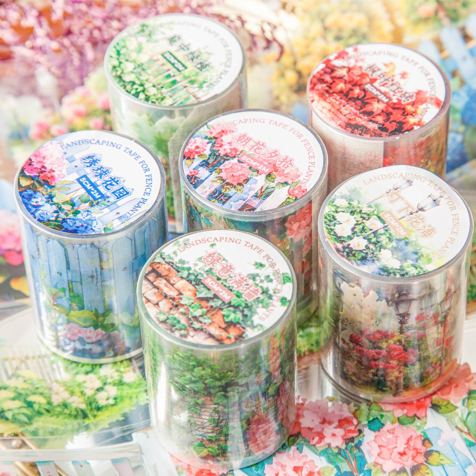 Fence Plant – PET Tape, Plant Theme Landscape, 2m - ViktaShop