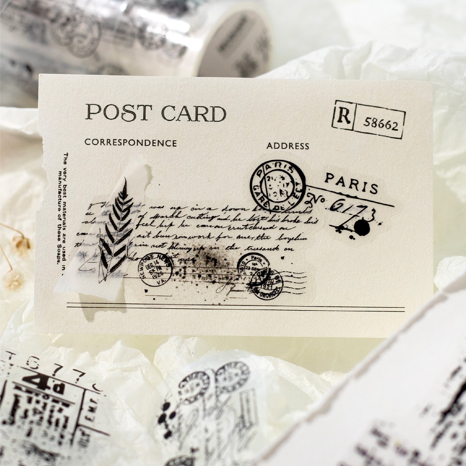 Old Things PET Tape – Twilight Series, Retro Hand Account, 2m - ViktaShop