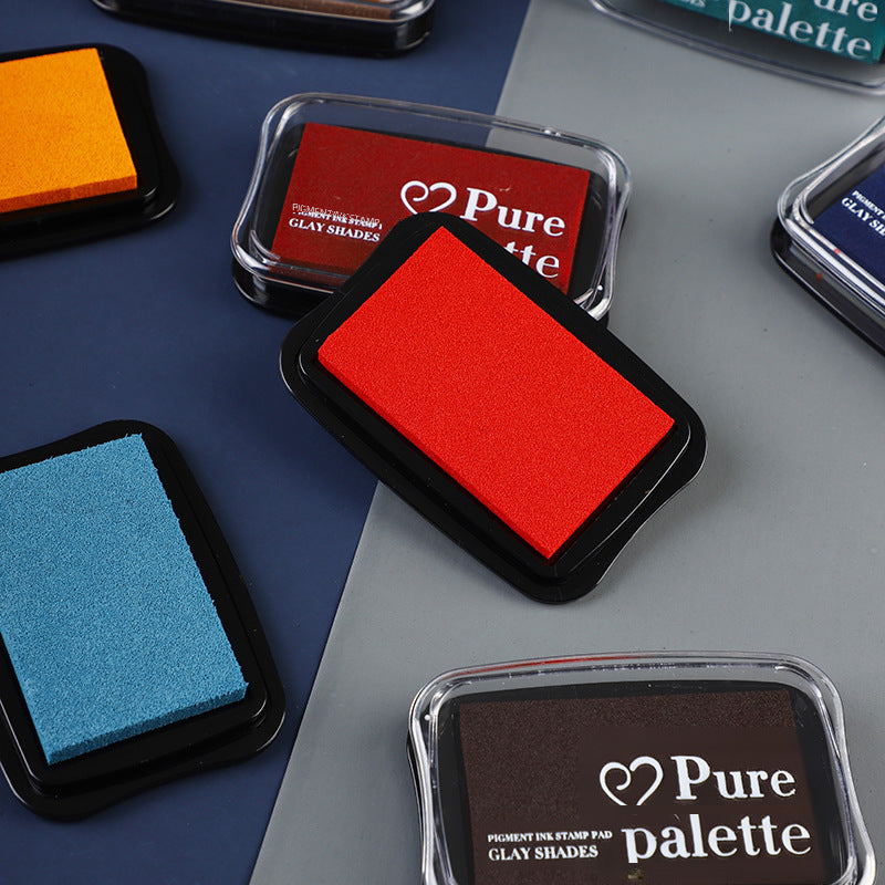 Retro Color Ink Pad – 12 Color Options, for Finger Painting & Stamp DIY - ViktaShop