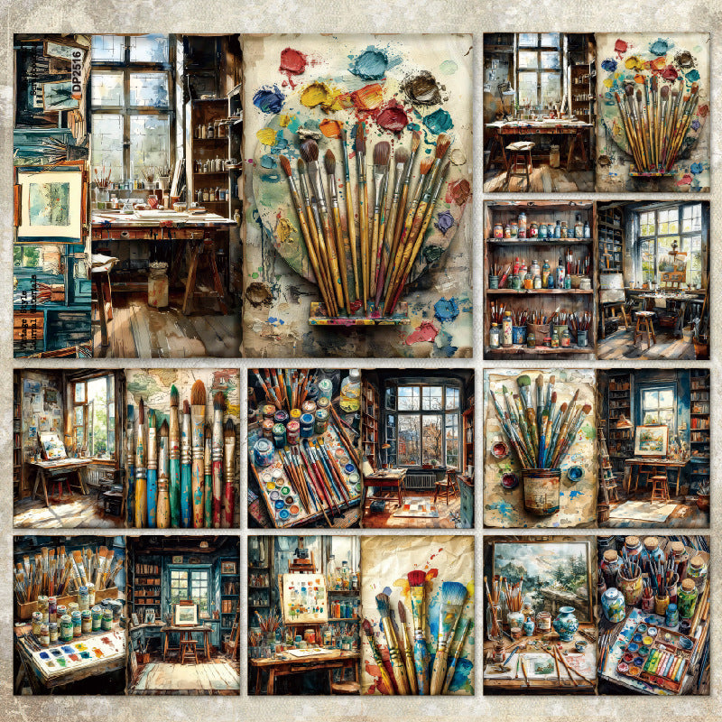 Vintage style Material background Paper A5