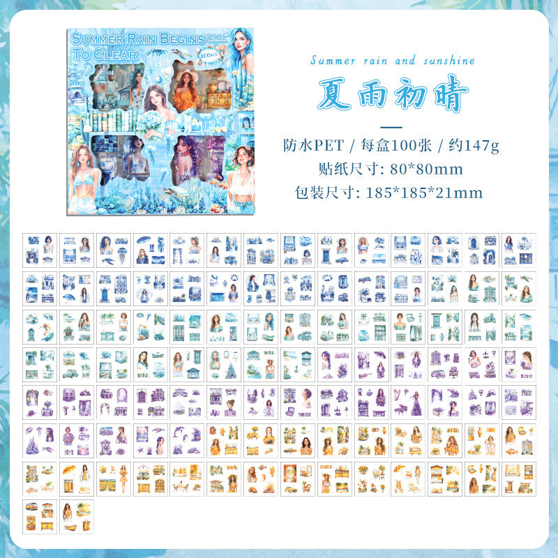 Four Seasons Box Set PET Stickers – 100 pcs - ViktaShop