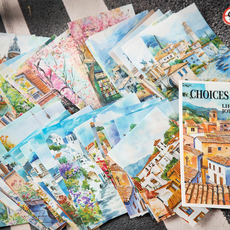 Travel Around the World Series Washi Sticker, 6 Pcs - ViktaShop