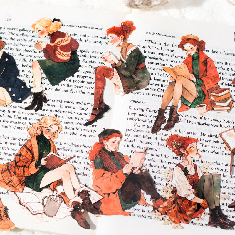 Lazy Seasonal Series Oil Sticker – Retro Characters, 6 Options - ViktaShop