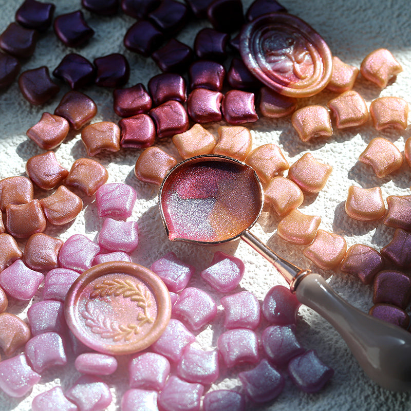 Cute Cat Head Wax Seal Set – Mixed Color Polarized Wax Grains - ViktaShop