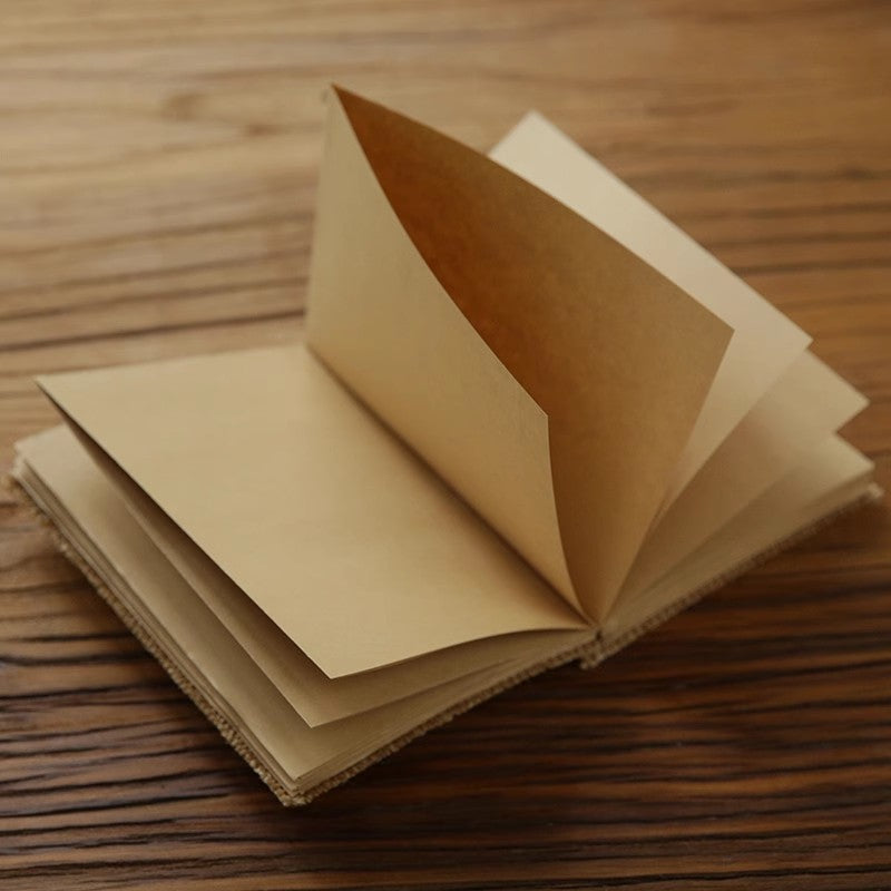 Incline Wood Kraft Notebook - Blank Rough Edge Pages, 2 Options - ViktaShop