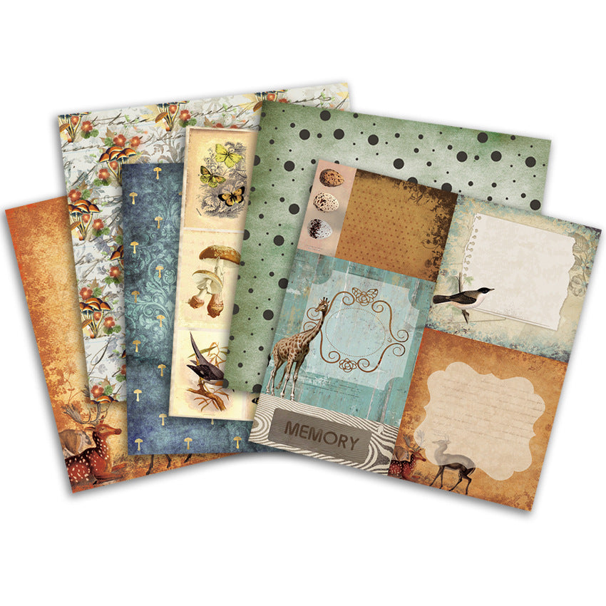 Nature Design DIY Scrapbook & Hand Account Pattern Paper - 24 sheets - ViktaShop