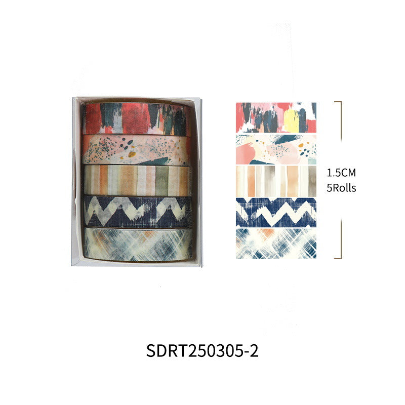 Old Year Poem Washi Tape Set – Retro Literary Style, 12 Options - ViktaShop