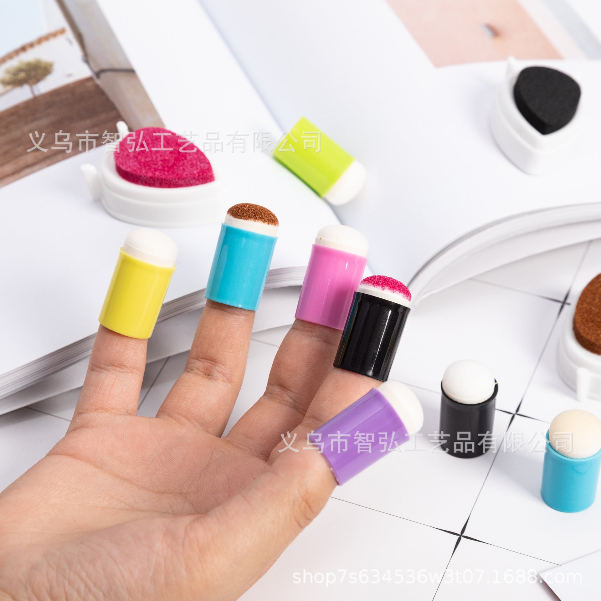 Sponge Finger Dabbers – Set of Soft Coloring Tools - ViktaShop