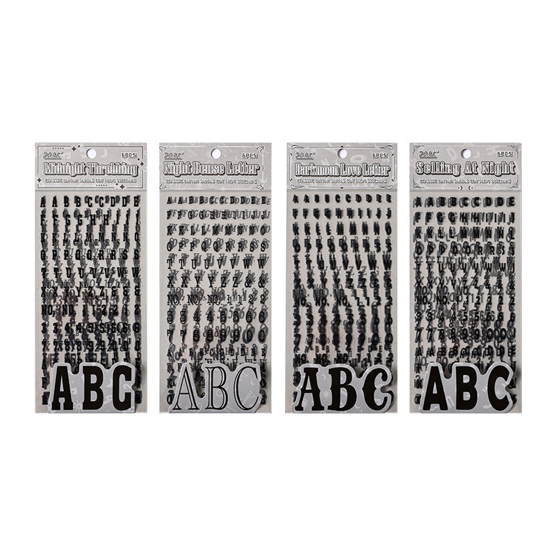 Classic Letter PET Stickers – Uppercase, Lowercase & Numbers - ViktaShop