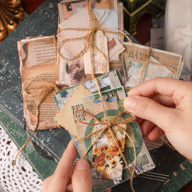 Autumn Contract Book Series – Retro Sticker & Note Paper Set - ViktaShop