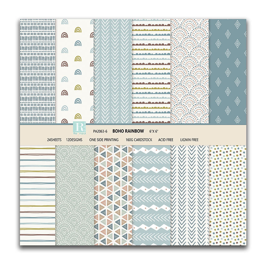 Bohemia Background Pattern Paper - 24 Sheets - ViktaShop