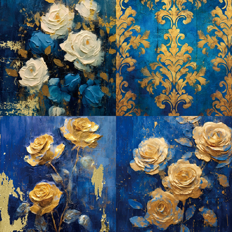 Royal Background Paper – Single-Sided, 24 Sheets - ViktaShop