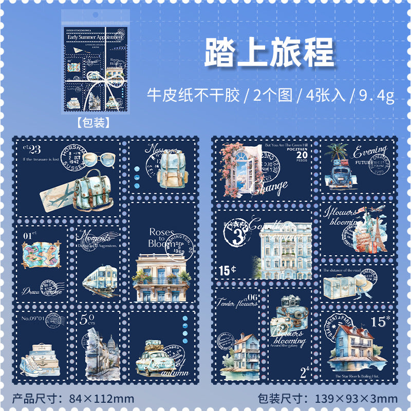 Summer First Date Series Stamp Sticker - ViktaShop