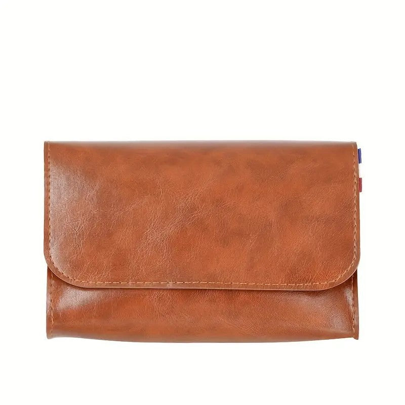 Fashion Large Capacity Leather Cosmetic Bag – Scrapbook Tool Organizer - ViktaShop