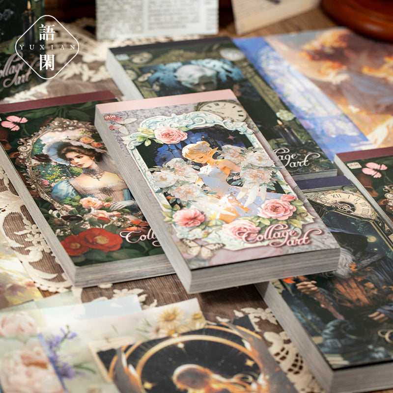 Light Vintage Material Paper – 100 pcs - ViktaShop