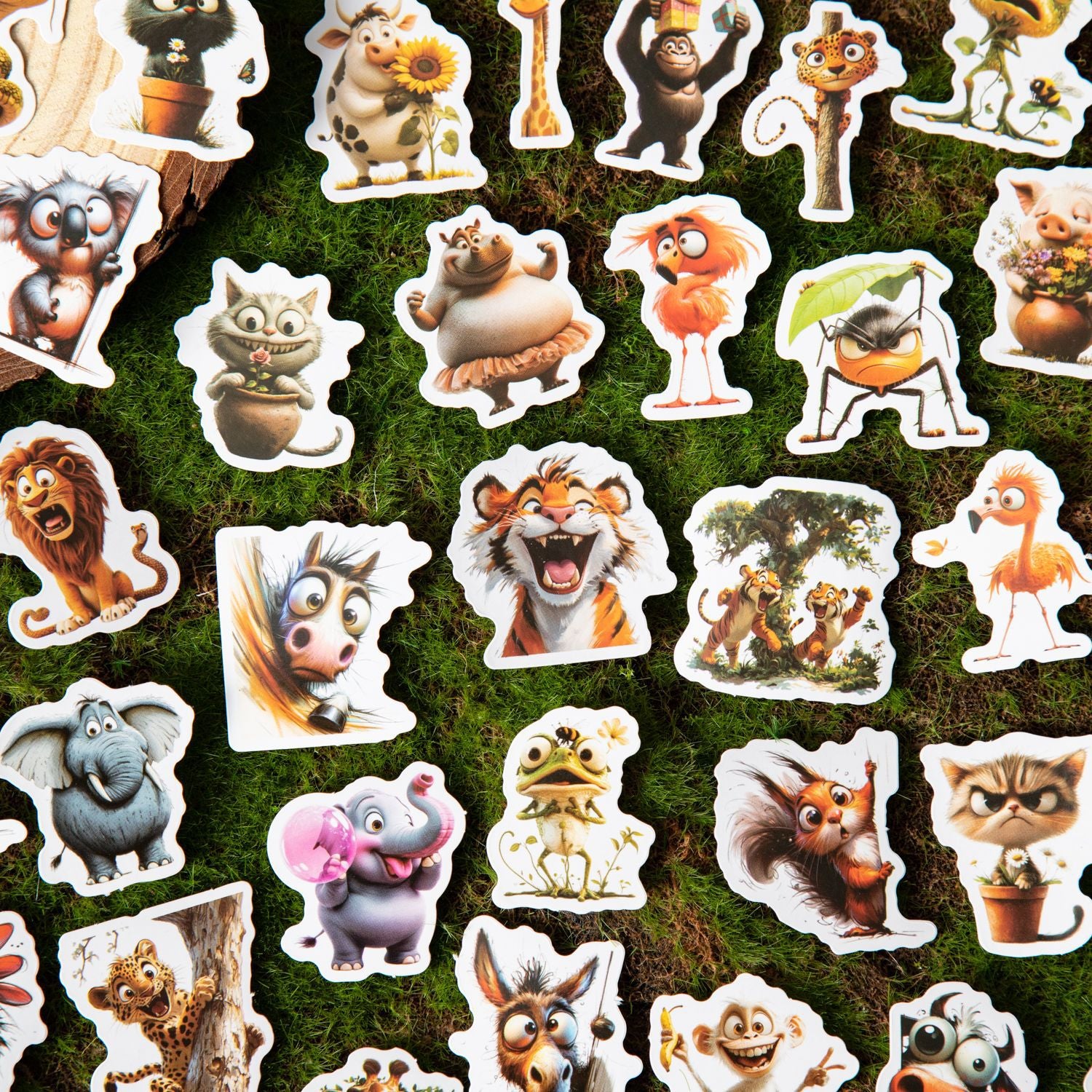 Stickers Funny Animal 40 psc