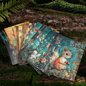Fairy Tale Whisper Series Retro Material Stickers 6 Styles 10 psc - Viktashop.com