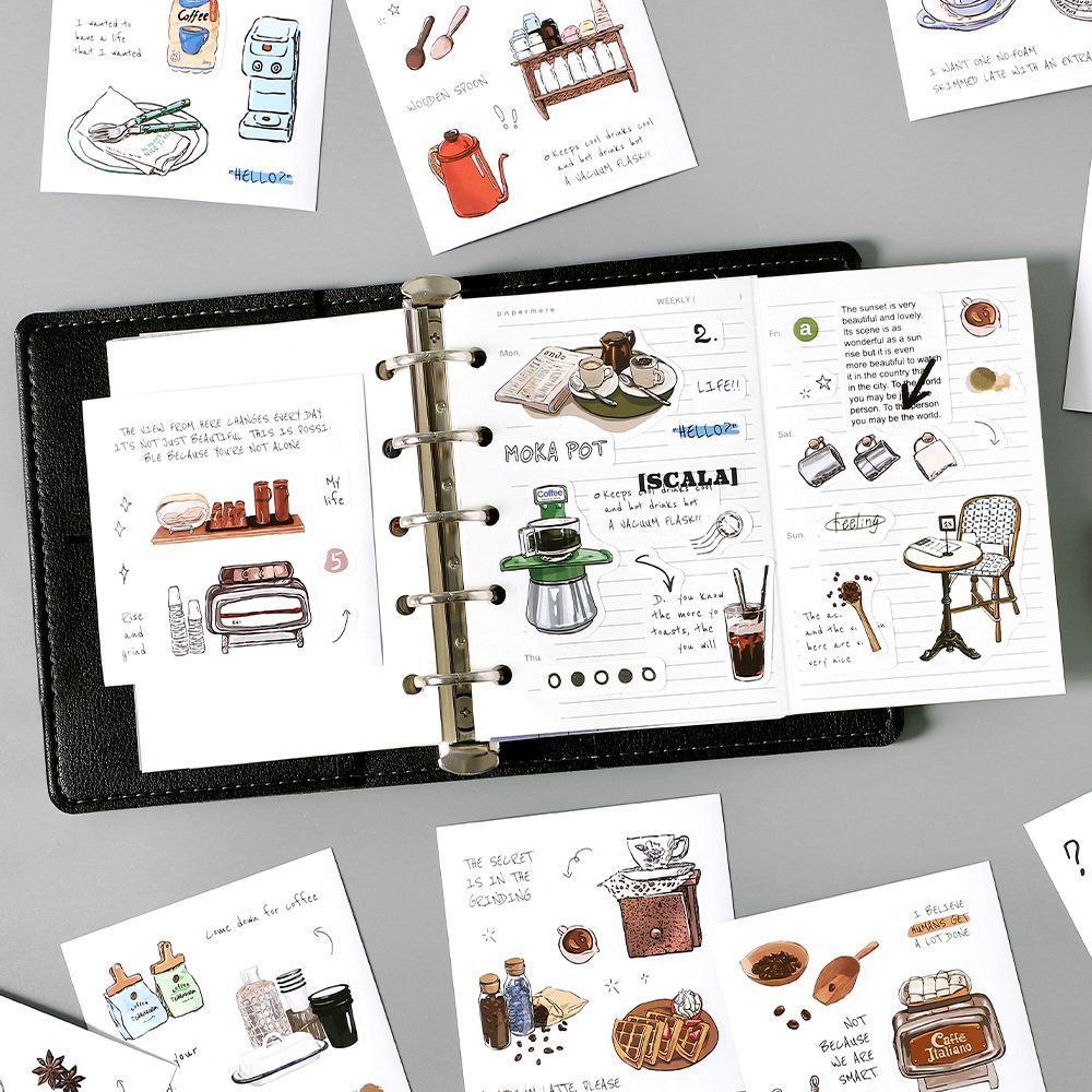 Mini Cut Film Sticker Book – Soft Time Series, 4 Options - ViktaShop