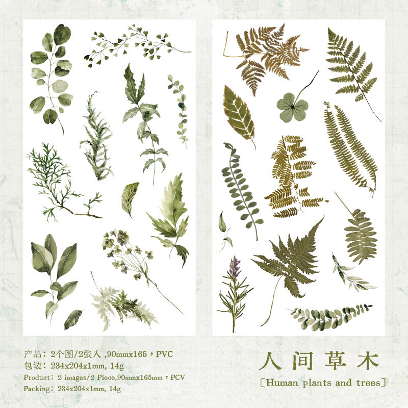 Romantic Series Transfer Stickers - Flower Themes - ViktaShop