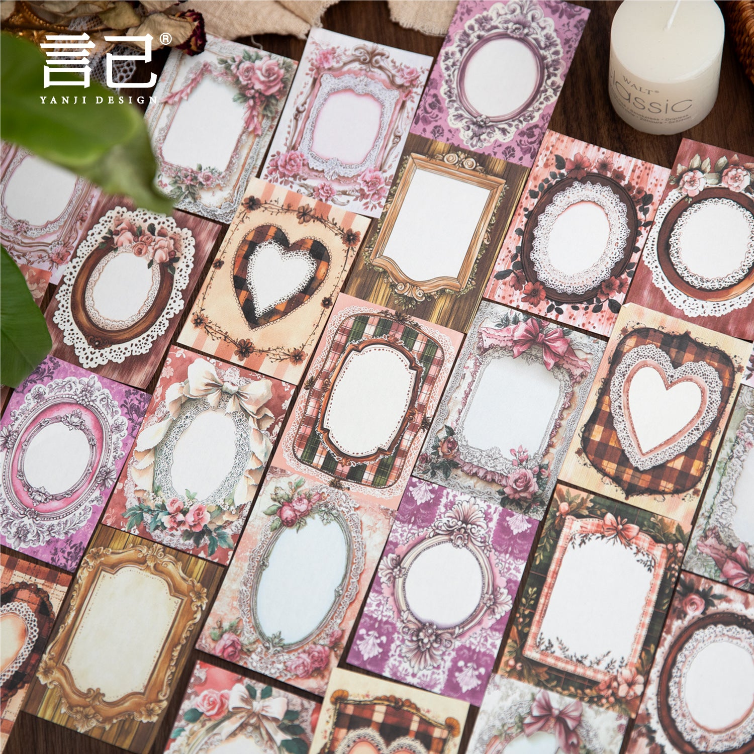 Romantic Travel Material Paper - Purple Rhyme - 50 pcs - ViktaShop